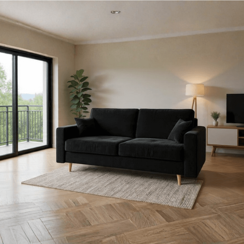 Sofa rozkładana TALA - głęboka czerń